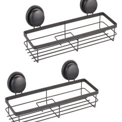 2 Piece Rectangular Corner Shower Caddy Set