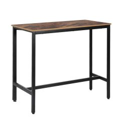 Alternative view of Wooden Bar Table 120x40x100cm