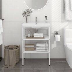 Bathroom Washbasin Frame Iron 59x38x83cm
