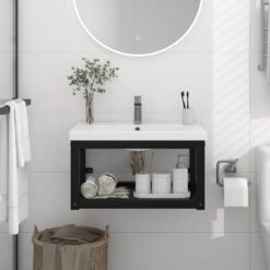 Alternative view of Wall mounted Bathroom Washbasin Frame Iron 59x38x31cm