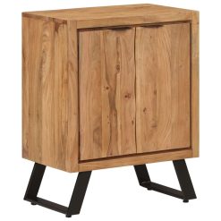 Acacia Wood 2 Door Sideboard 55x36x72cm