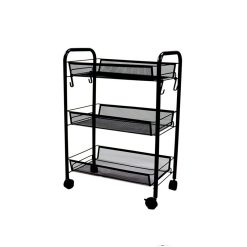 3 Tier Mesh Kitchen Cart with Wheels