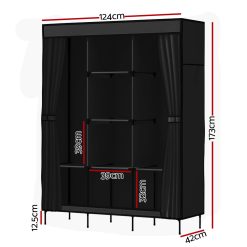 Alternative view of Portable Wardrobe Closet with Shelf 124x47x173cm