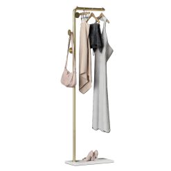 Single Pole Metal Coat Rack