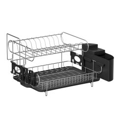 Alternative view of 2-Tier Dish Rack Organiser