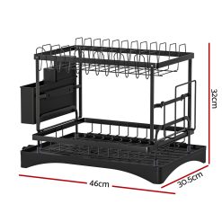 Alternative view of 2-Tier Expandable Dish Rack