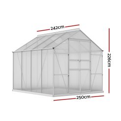 Alternative view of Aluminium Greenhouse 2.4x2.5M