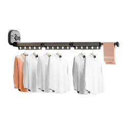 127.5cm Wall-Mounted Retractable Clothing Dry Rack
