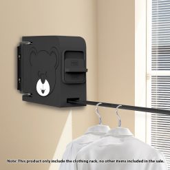 Alternative view of 160mm Wall-Mounted Retractable Clothes Line Dry Rack