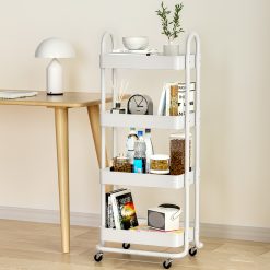 4 Tier Storage Trolley 45.5x35x103.5cm