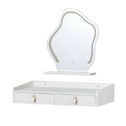 Alternative view of LED Dressing Table - White