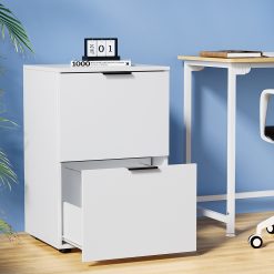 2 Drawer Filing Cabinet 47x41x172cm