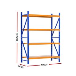 Alternative view of Garage Shelving Rack 150x60x200cm