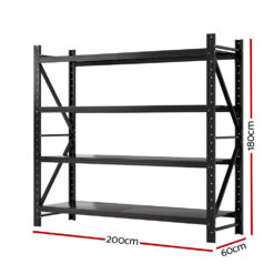 Alternative view of 2Mx1.8M Garage Racking - Black