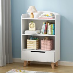3 Tier Kids Bookshelf 60x30x95cm