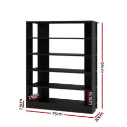 Alternative view of 6-Tier Wooden Shoe Cabinet