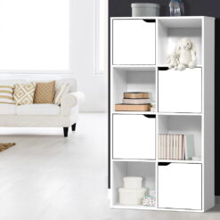 8 Cube Display Shelf - White