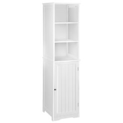 Slimline Bathroom Cabinet - White