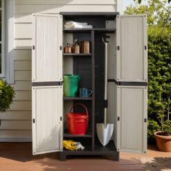 173cm Lockable Outdoor Storage Cabinet