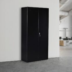 Alternative view of Two-Door Shelf Office Gym Filing Storage Locker Cabinet Safe