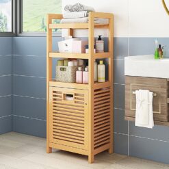 Alternative view of Bamboo 2-in-1 Laundry Hamper