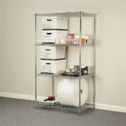 Alternative view of Modular Wire Storage Shelf 120 x 45 x 180cm