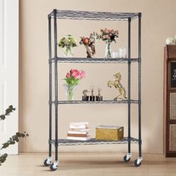 Alternative view of Modular Wire Storage Shelf 90 x 35 x 180cm