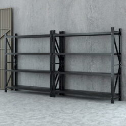 4Mx2M Garage Shelving Rack - Black