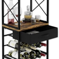 Freestanding Wine Rack 45x30x148cm