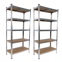 2 Piece Garage Shelving Rack Set 90x40x180cm