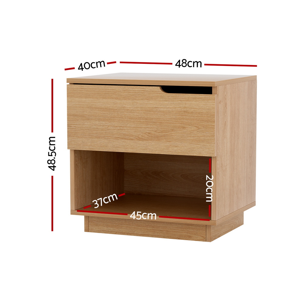 Alternative view of Bedside Table 48x40x48.5cm