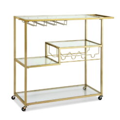 Bar Cart 102x41x95cm - Gold