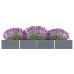 Alternative view of Galvanised Steel Garden Raised Bed 320x40x45cm - Grey