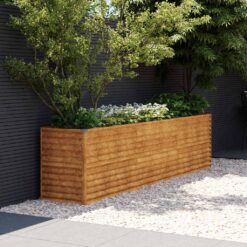 Corten Steel Garden Raised Bed 291x50x69cm - Brown