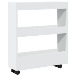 Alternative view of Narrow Storage Trolley 3 Tier 60x18x70cm - White