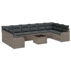 Alternative view of 11 Piece Poly Rattan Garden Sofa Set