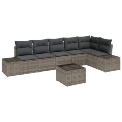 Alternative view of 7 Piece Garden Sofa Set with Cushion with Storage