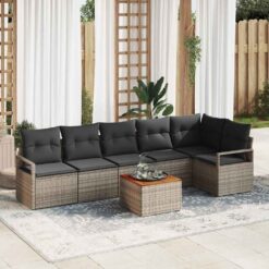7 Piece Garden Sofa Set