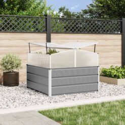 Galvanised Steel Planter 100x100x77cm