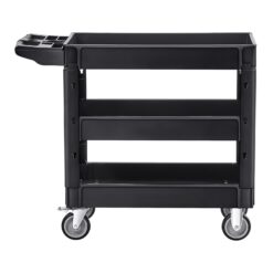 Heavy Duty Utility Service Cart 101.8x44.5x86.8cm - Black