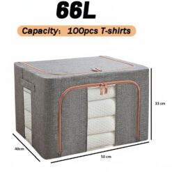 Alternative view of 3 pack 66L Clothes Storage Bins
