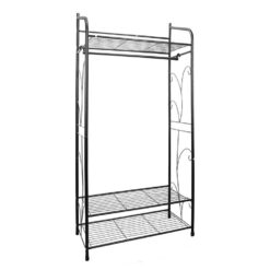 Metal Clothes Rail 79x36x161cm