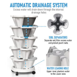 Alternative view of 5 Tier Stackable Planter