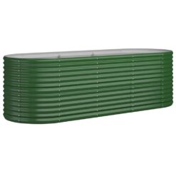 Alternative view of Galvanised Garden Raised Bed 224x80x68cm - Green