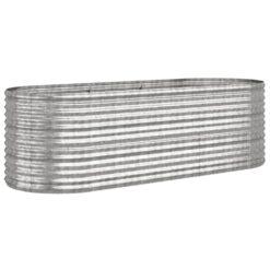 Alternative view of Galvanised Garden Raised Bed 224x80x68cm - Silver