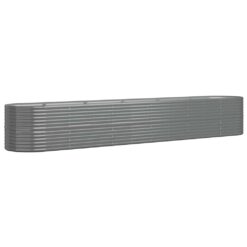 Alternative view of Galvanised Garden Raised Bed 440x80x68cm - Grey